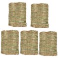 thumbnail image 1 of 5Pcs Woven Bed Mat for Rabbits Natural Grass Woven Mat Small Animal Bedding Nest, 1 of 8