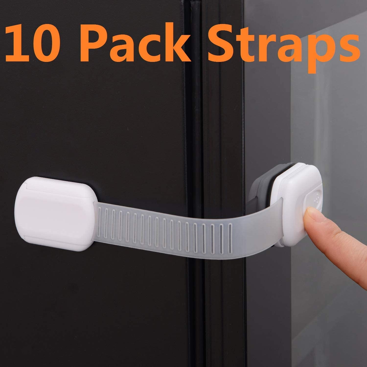 12Pack Baby Proofing Latch Straps for Drawer Furniture Doors