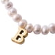 thumbnail image 2 of Pulseras Mujer de Perlas con Iniciales Oro 18k LuckyLy, Modelo Galia blanco UNITALLA, 2 of 6