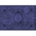 thumbnail image 1 of Ahgly Company Machine Washable Indoor Rectangle Abstract Blue Modern Area Rugs, 4' x 6', 1 of 4