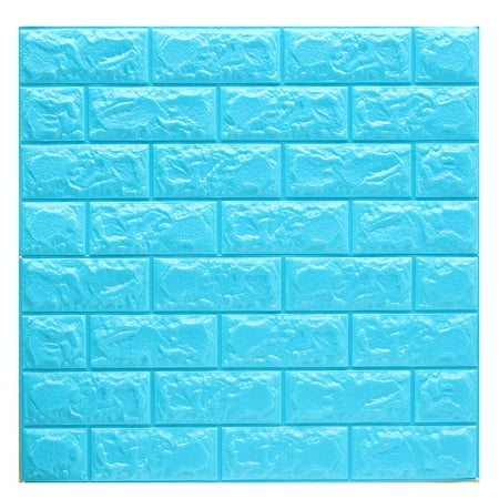 10M/ 57sq.ft/393.7' x 21' Removable Waterproof 3D PVC Brick Stone Wall Decor Wallpaper Embossed Effect Roll Wall Decal Wall Accent TV Walls Roll Vinyl for Shop Restaurant