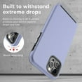 thumbnail image 3 of CellEver for iPhone 12/12 Pro Case - Dual Guard Series, Military Grade Protection, Ultra Slim, Sturdy Shock Absorbent Phone Cover (Light Purple), 3 of 6