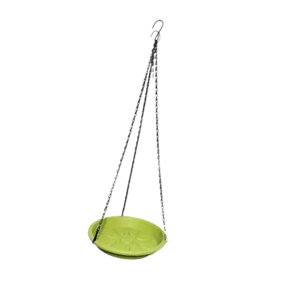 Pitycbo Hanging Bird Feeder Bird Food Catcher Tray Sturdy Weather Resistance with Chains Light Green