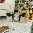 thumbnail image 4 of Qinduosi Set of 2 Cow Greenery Eucalyptus Throw Pillow Covers 12x20 Inch Outdoor Spring Summer Decor Country Farmhouse Lumbar Decorative Cases Decorations for Couch Sofa Living Room 12x20inch, 4 of 8