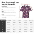thumbnail image 5 of Susaid Cute Squirrel Floral Print Short Sleeve Shirts Button Down Casual Shirts Summer Beach Aloha Button Down Short Sleeve for Men ,Large, 5 of 7