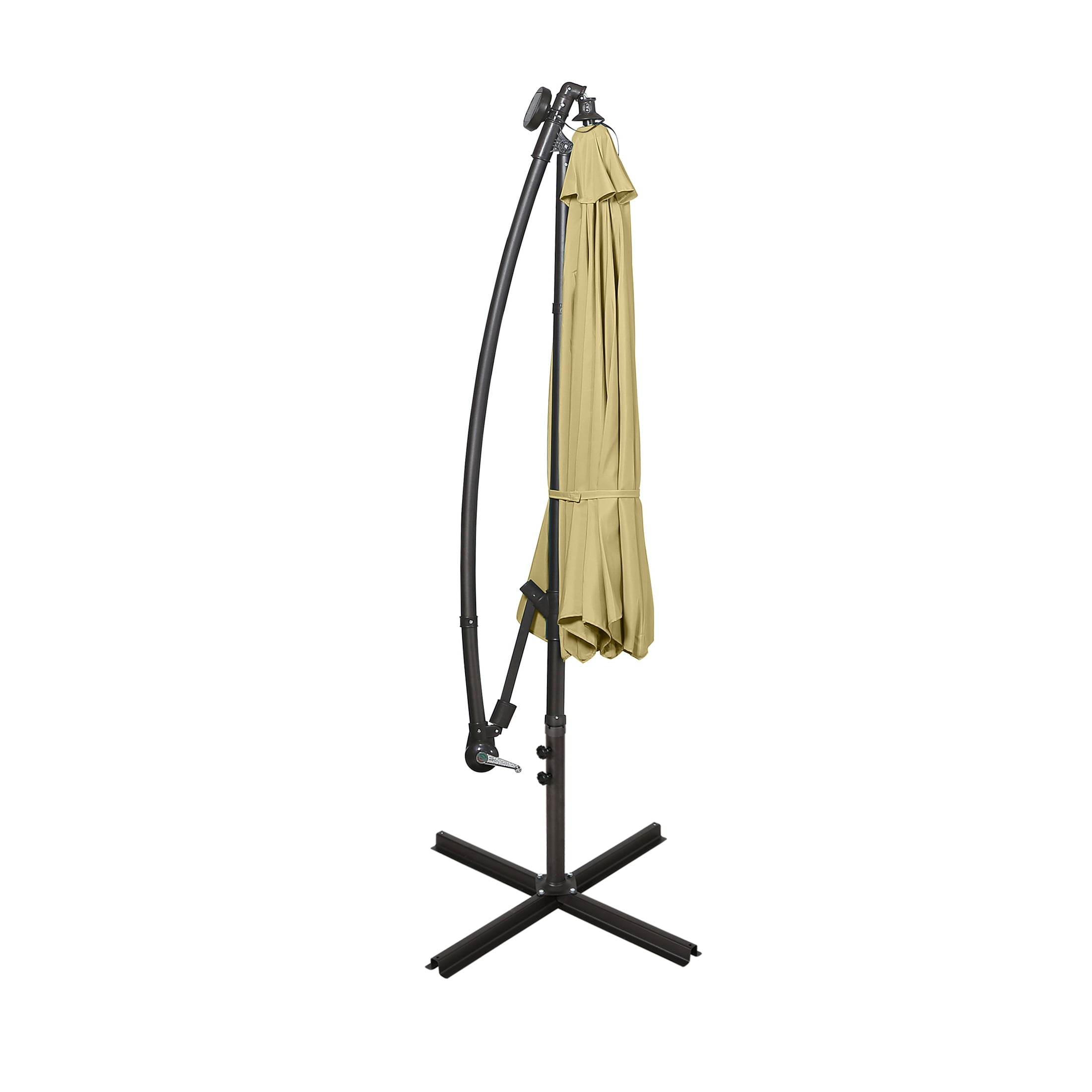 Westin Outdoor 94" Beige Solid Print Octagon Offset and Cantilever Patio Umbrella