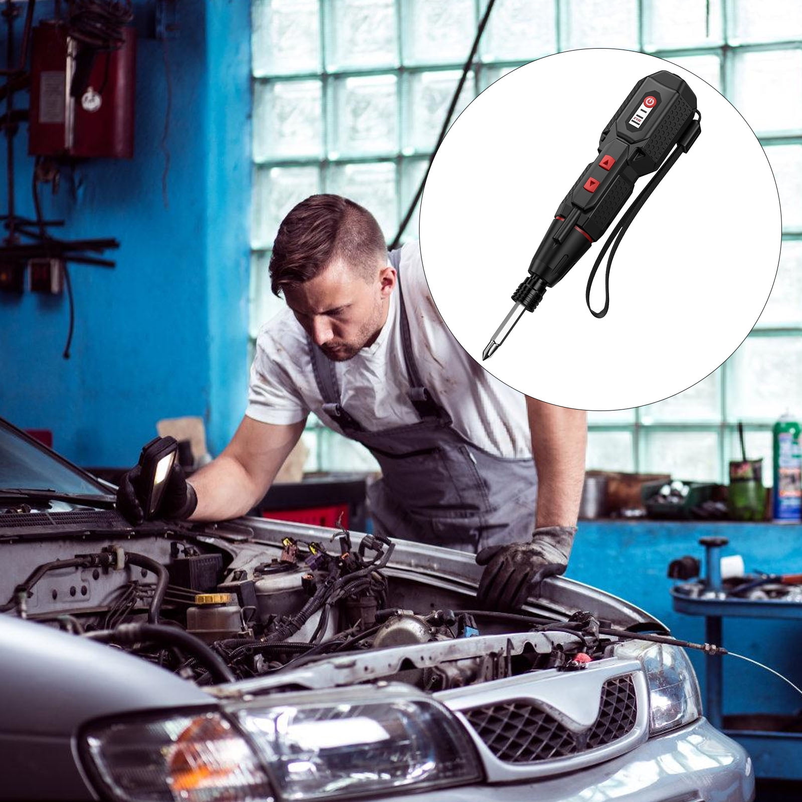 Rechargeable 4.2V Cordless Electric Screwdriver With Powerful Motor Ergonomic Grip And Interchangeable Screwdriver Bits