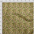 thumbnail image 4 of oneOone Velvet Pear Green Fabric Abstract Watercolor Texture Sewing Material Print Fabric By The Yard 58 Inch Wide, 4 of 5
