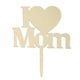 thumbnail image 2 of MOM Cake Topper Cumpleaños Madre Dia de Madre Decoración Artículos Ceremoniales Accesorio Decorativo Oro Yuyangstore I Love Mom Cake Topper, 2 of 8