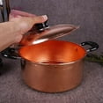 thumbnail image 4 of 99.9% Pure Copper Pot, Soup Pot for Gas Stove, Small Copper Soup Pot, Copper Cookware  (Diameter 8.66 inches，Height：3.93 inches）, 4 of 4