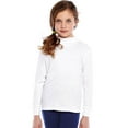 thumbnail image 2 of Leveret Solid Turtleneck 100% Cotton (6 Years, White), 2 of 2