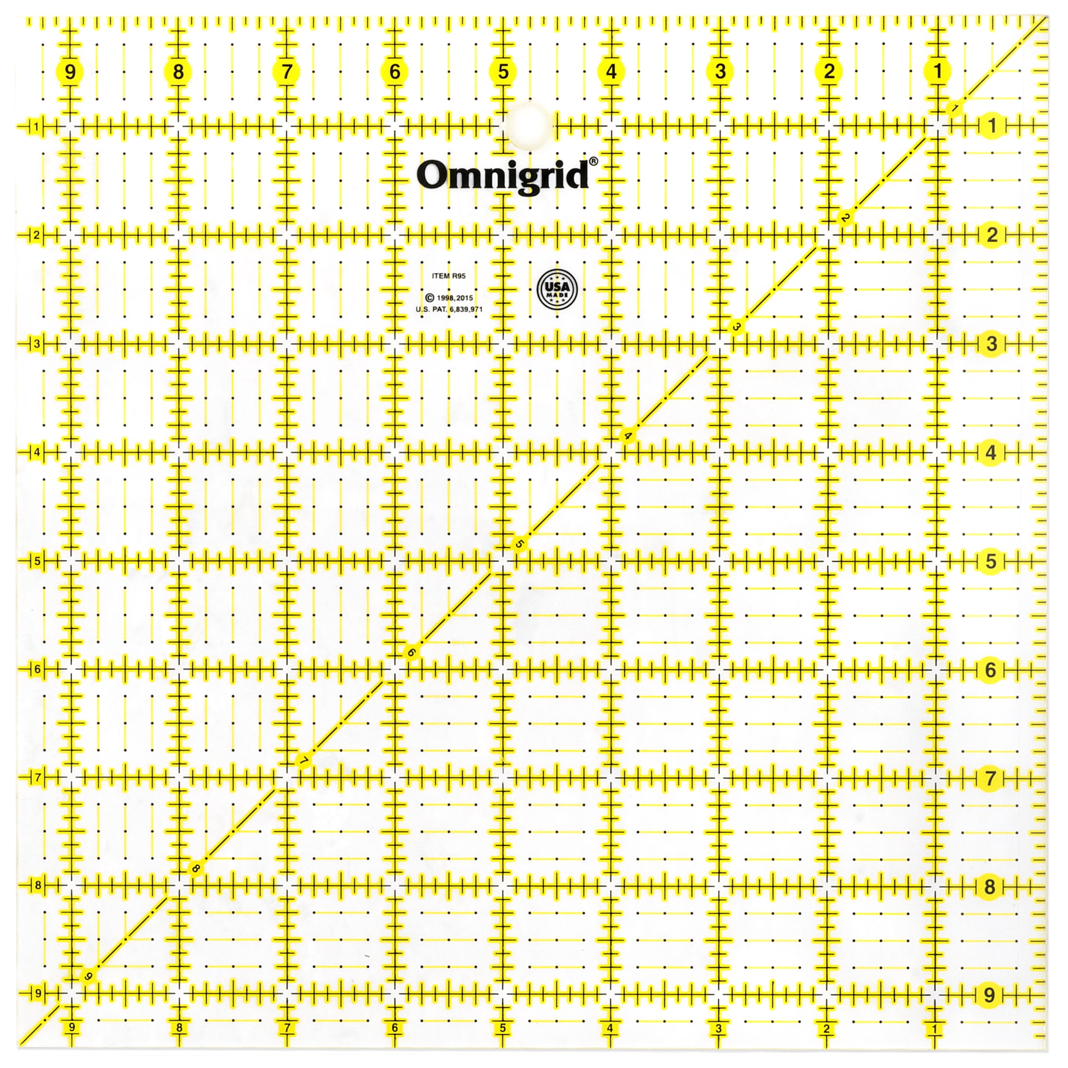 Omnigrid Square Quilting Ruler Value Pack (2-1/2", 4-1/2", 6-1/2", 9-1/2")