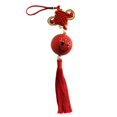 thumbnail image 2 of 1 pieza 12,60 pulgadas nudos chinos hechos sedosos borlas grandes adornos para decoración de oficina y coche rojo, 2 of 8