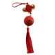 thumbnail image 2 of Sonrisa Cara Nudo Chino Borla Larga Fengshui Decoración Coche Colgante Bolsas Accesorio / rojo, 2 of 8