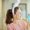 thumbnail image 2 of 1 juego creativo disfraz de conejo de peluche accesorios de decoración de fiesta de Pascua diadema de conejo, 2 of 5