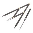 thumbnail image 3 of MasteelfCA 1pc Sliding Three-point Stainless Steel Eyebrow Ruler Golden Ratio Ruler, 3 of 8