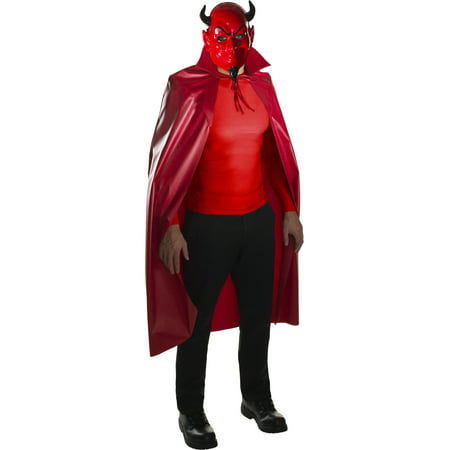 Adult's Scream Queens Killer Devil Mask And Cape Set Costume Accessory