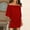 Red Sundresses for Women, variant on Dyegold Sundresses for Women Casual Beach - Sundresses for Women Off Shoulder Short Sleeve Batwing Cape Slim Fit Mini Sundresses Bodycon Wedding Guest Dress