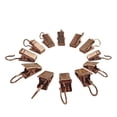 thumbnail image 1 of OULII 100 Pcs Metal Curtain Hanging Clip Light Golden Iron Clips for Home Use, 1 of 2