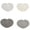 Gray-4PC#339, variant on 4 Pack Heart Shaped Placemats – Cotton Woven Coasters Set, Handmade Braided Cup Mats for Coffee Mug & Bowl, Non-Slip Heat Resistant Table Decor for Kitchen, Dining Room, Party or Gift