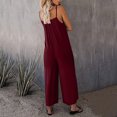 thumbnail image 7 of Baqcunre Jumpsuits for Women Women Casual Summer Sleeveless Jumpsuit Spaghetti Strap Solid Color Jumpsuit Pocket Trousers Jumpsuit Jumpsuits for Women Dressy One Piece Jumpsuits for Women, 7 of 7