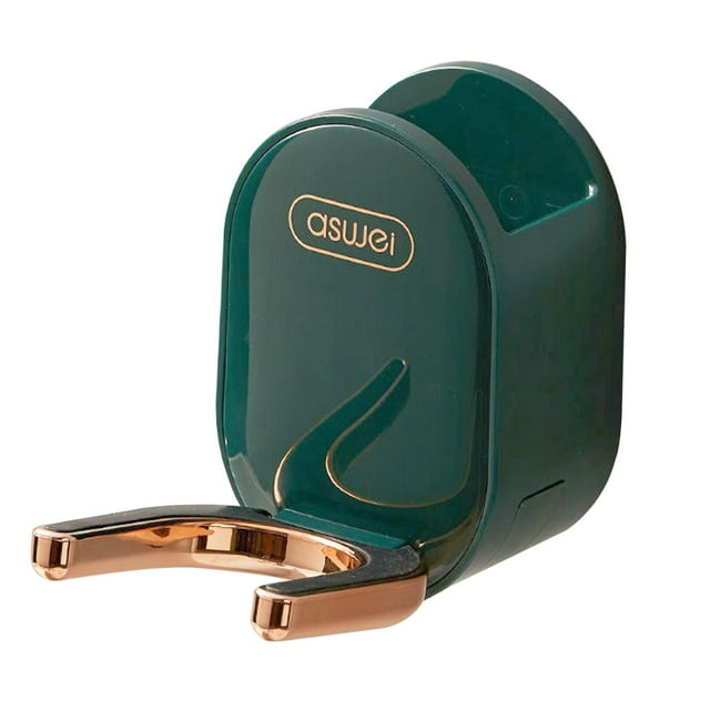 Soporte multifuncional para secador de pelo, plegable, para colgar verde