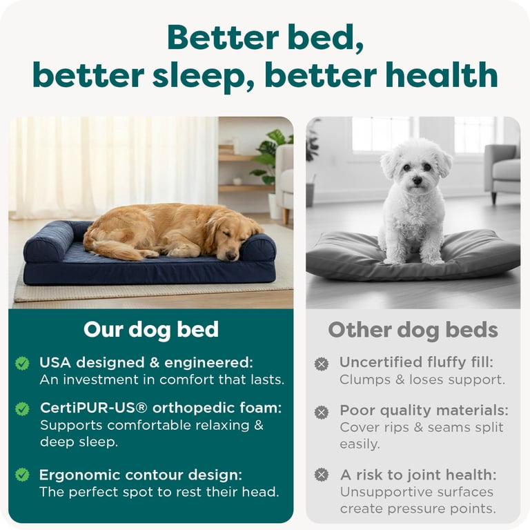 FurHaven Quilted Orthopedic Sofa Dog Bed, Large photo 7