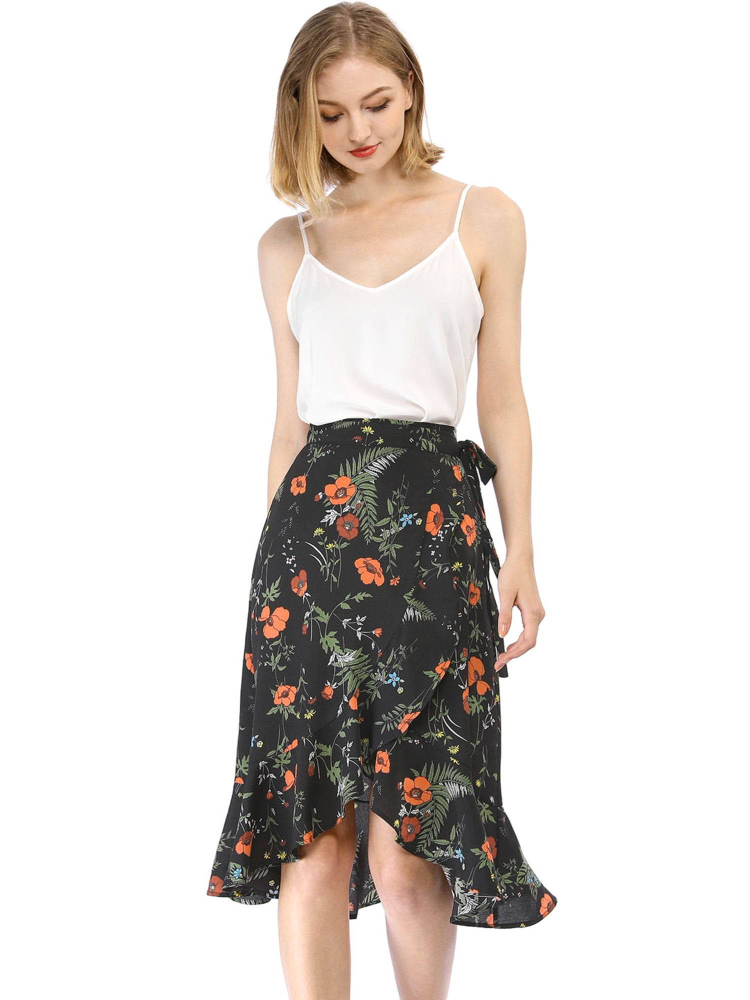 tie waist wrap skirt