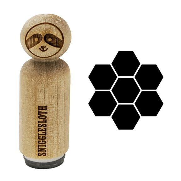 Bee Honeycomb Solid Rubber Stamp for Scrapbooking Crafting Stamping - Mini 1/2 Inch