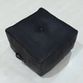thumbnail image 6 of BBH Homes Black Leather Pouf Ottoman Handmade Buffalo Fiber Fill Model BBBACPF0025, 6 of 9