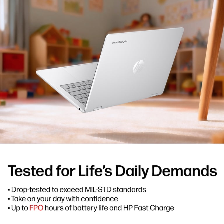HP Chromebook x360 Plus 14 inch Laptop PC 2K IPS Chrome OS Intel