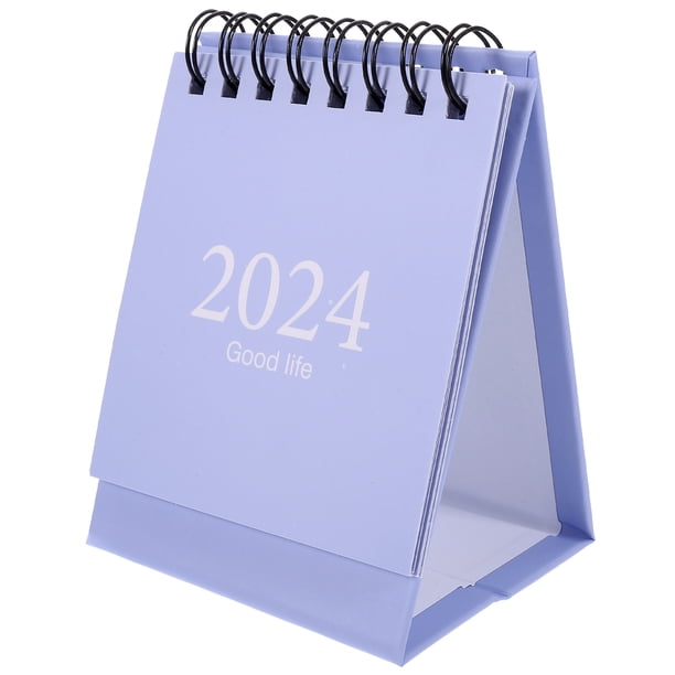 Mini calendario 2024 Mendetop Calendario pequeño Calendario Inglés Small English Descripción decorativa Calendario