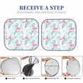 thumbnail image 6 of Fotbe Tropical Flamingo 2-Piece Car Windshield Sun Shade | Sun Blocker for Car Windshield | Foldable Automotive Interior Accessories for Sun Protection-Small, 6 of 7