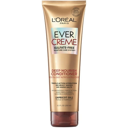 L'Oreal Paris EverCreme Sulfate Free Deep Nourish, Hydration Conditioner, 8.5 fl. oz.