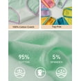 thumbnail image 6 of INNERSY Girl's Cotton Underwear Split Hipster Panties for Teens 6-Pack (10-12 Years,Bright Colors), 6 of 7