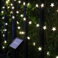 thumbnail image 1 of Guirnalda de luces solares de 7 m con 50 LED, color blanco cálido, para exteriores, 8 modos, resistente al agua, ideal para jardín, patio, hogar y decoración de bodas., 1 of 5