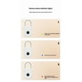 thumbnail image 5 of Fingerprint Padlock Lock , Biometric Metal Keyless Thumbprint Lock, USB Rechargeable, for Gym Locker, School Locker, Luggage, Backpack, Suitcase（white）, 5 of 5