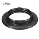 thumbnail image 3 of Anillos de portalámparas E14 Uxcell para pantallas de lámparas, adaptador para accesorios de luz, color negro, paquete de 3, 3 of 6