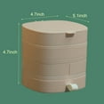 thumbnail image 6 of KYAIGUO Jewelry Storage Box Ring Earring Necklace Bracelet Watch Jewelry Organizer Rotating Travel Jewelry Box with Lid, 6 of 8