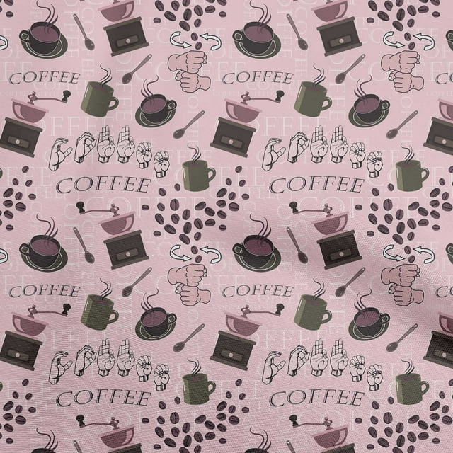 oneOone Rayon Mauve Fabric Text Fabric For Sewing Printed Craft Fabric By The Yard 56 Inch Wide