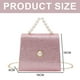 thumbnail image 2 of Adecuado para mujeres que buscan una bolsa pequeña con hebilla de perla, de moda, con cadena, para hombro, bandolera, color rosa, 2 of 5