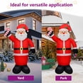 thumbnail image 3 of vidaXL Inflatable Santa Claus Multicolor Polyester 8 ft, 3 of 4