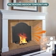 thumbnail image 4 of Resguardo de hierro permade con patas para reflector de calor de chimenea, 4 of 7