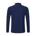 thumbnail image 6 of Wdfiry Men's T-shirts Plus Size Button V Neck Tops Solid Color Cotton Long Sleeve Fall Tops with Pockets, 6 of 9