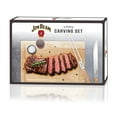 thumbnail image 6 of Jim Beam 3-Piece Carving Set Stainless Steel Utensils Durable Parawood Board, 6 of 6