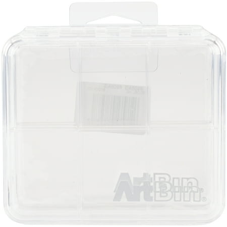 UPC: 0071617078287 | ArtBin Slim Line Box 6 Compartments 2/Pkg4.25 X3.75 X0.625 Clear