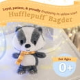 thumbnail image 4 of KIDS PREFERRED Harry Potter Hufflepuff Badger Plush Stuffed Animal with Yellow Stripped Scarf Hogwarts House Collectible for Babies, Toddlers, and Kids 6 Inches, 4 of 6
