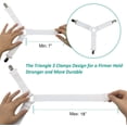 thumbnail image 4 of Bed Sheet Holder Straps Sheet Keepers Bedsheet Holders Fasteners 2 Sets, 4 of 4