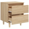 thumbnail image 5 of vidaXL Bed Cabinet Set of 2 Sonoma Oak Engineered wood, Solid pine, 5 of 5