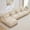 Beige, variant on Noble House Carola Leopard Print Chenille 2-Seater Sofa, Modular Sectional Couch with Tassel Trim, Beige